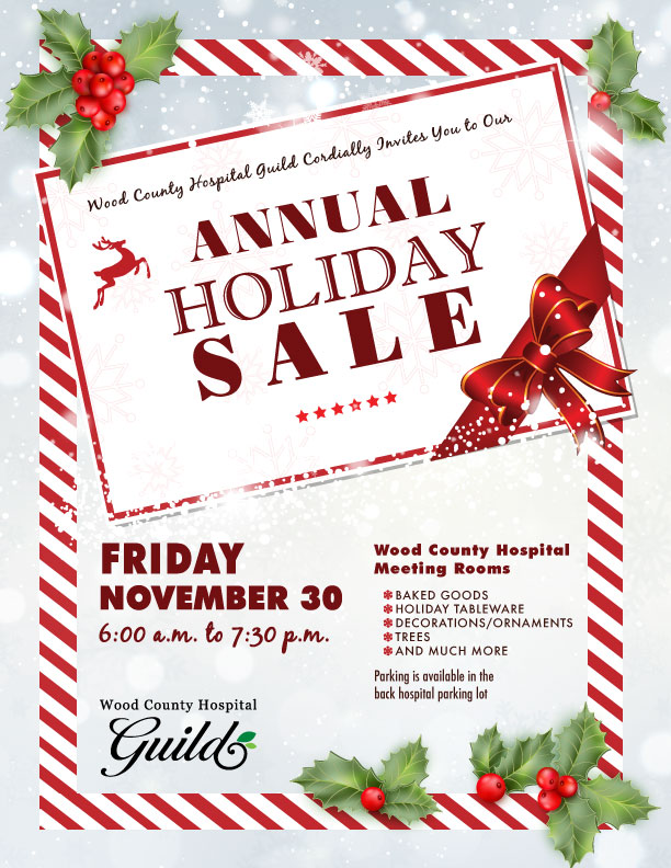 wood county hospital guild annual holiday sale sentinel tribune november calendar decorations