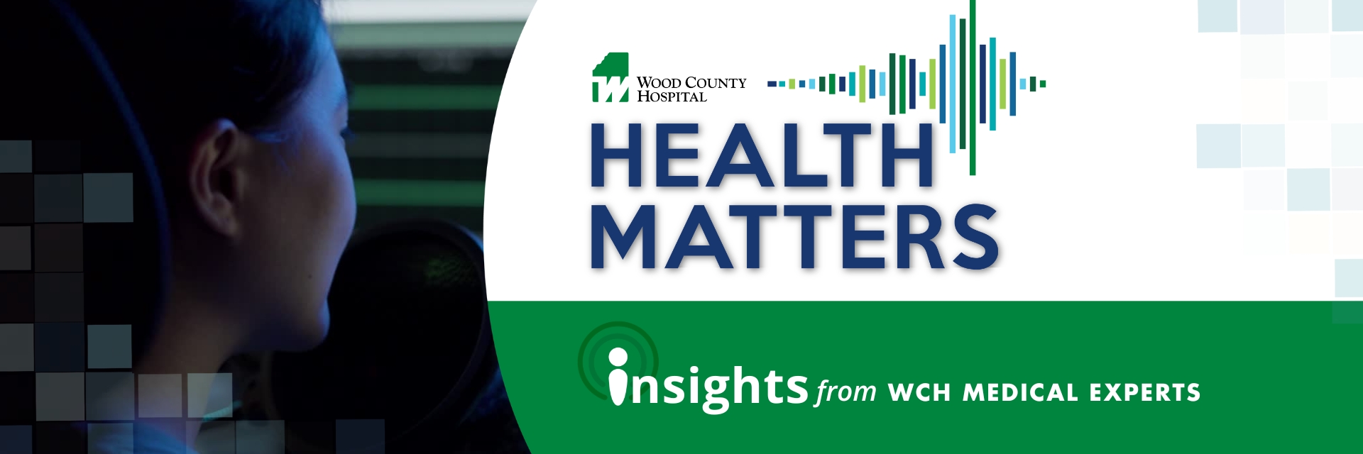 Woman looking at computer screen - Health Matters Insights from WCH Experts