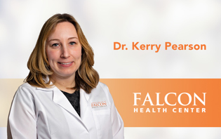 Dr. Kerry Pearson provides physician services at Falcon Health Center.